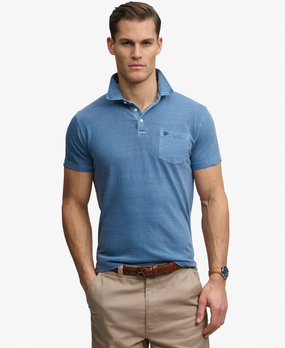 Classic Cotton Linen Polo Shirt