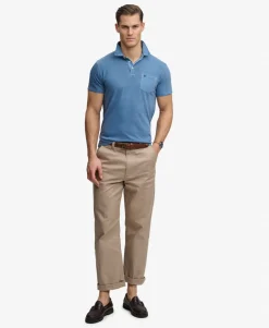 Classic Cotton Linen Polo Shirt