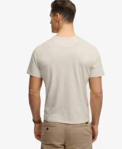Classic Cotton Linen Short Sleeve Henley T-shirt