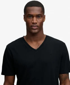 Classic Cotton Linen V-Neckline T-Shirt