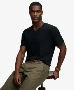 Classic Cotton Linen V-Neckline T-Shirt