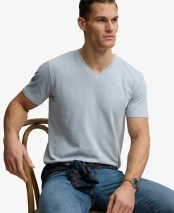 Classic Cotton Linen V-Neckline T-Shirt