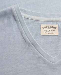 Classic Cotton Linen V-Neckline T-Shirt