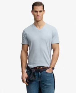 Classic Cotton Linen V-Neckline T-Shirt