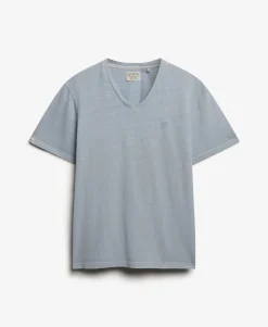 Classic Cotton Linen V-Neckline T-Shirt