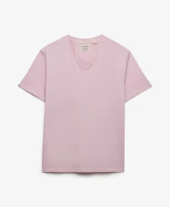 Classic Cotton Linen V-Neckline T-Shirt
