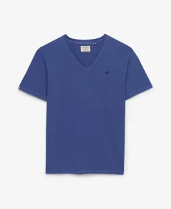Classic Cotton Linen V-Neckline T-Shirt
