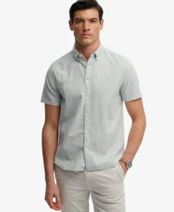 Classic Seersucker Short Sleeve Shirt
