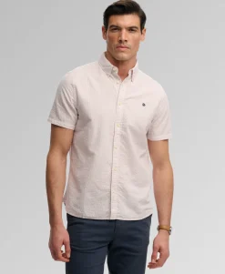 Classic Seersucker Short Sleeve Shirt
