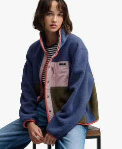 Colour Block Fleece Jacket