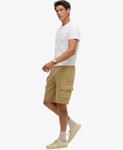 Contrast Stitch Cargo Shorts