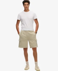 Contrast Stitch Cargo Shorts