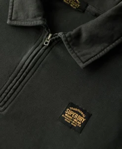 Contrast Stitch Half Zip Sweatshirt