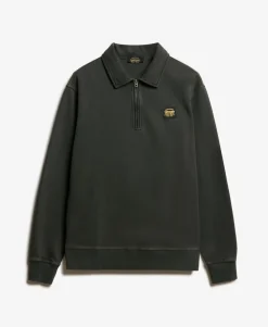 Contrast Stitch Half Zip Sweatshirt