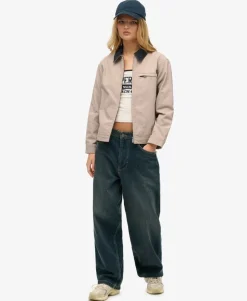 Cord Collar Barn Jacket