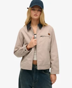 Cord Collar Barn Jacket