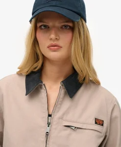 Cord Collar Barn Jacket
