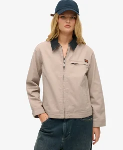 Cord Collar Barn Jacket