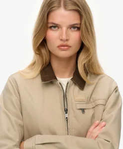 Cord Collar Quilt Ranch Jacket