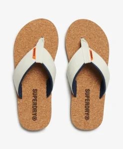 Cork Graphic Flip Flops