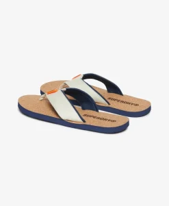 Cork Graphic Flip Flops