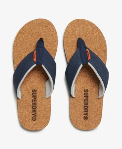 Cork Graphic Flip Flops