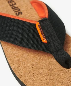 Cork Graphic Flip Flops
