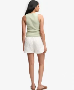 Cotton Broderie Beach Shorts
