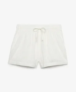 Cotton Broderie Beach Shorts