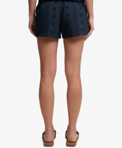 Cotton Broderie Beach Shorts