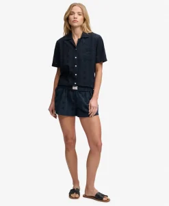 Cotton Broderie Beach Shorts