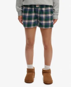 Cotton Check Elastic Shorts