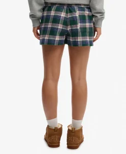Cotton Check Elastic Shorts