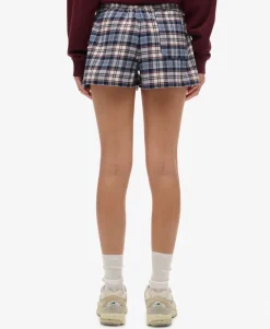 Cotton Check Elastic Shorts