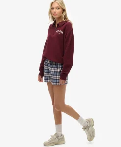 Cotton Check Elastic Shorts