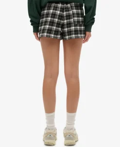 Cotton Check Elastic Shorts
