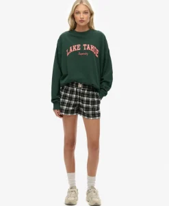 Cotton Check Elastic Shorts