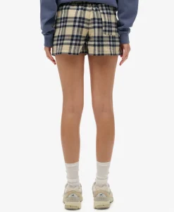 Cotton Check Elastic Shorts