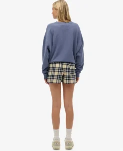 Cotton Check Elastic Shorts