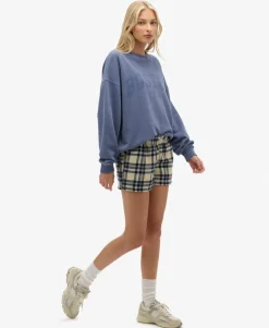 Cotton Check Elastic Shorts