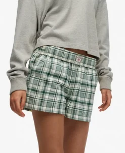 Cotton Check Elastic Shorts