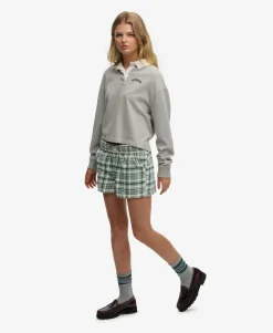 Cotton Check Elastic Shorts