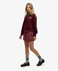 Cotton Check Elastic Shorts