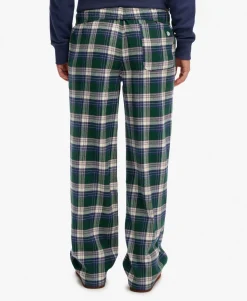 Cotton Check Elastic Trousers