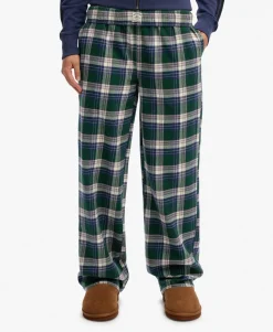 Cotton Check Elastic Trousers