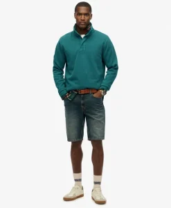 Cotton Classic Pique Half Zip Sweatshirt