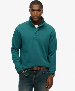 Cotton Classic Pique Half Zip Sweatshirt