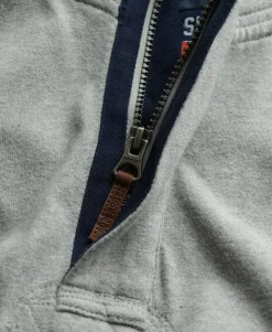 Cotton Classics Jersey Half Zip Sweatshirt