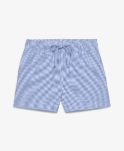 Cotton Elastic Check Shorts