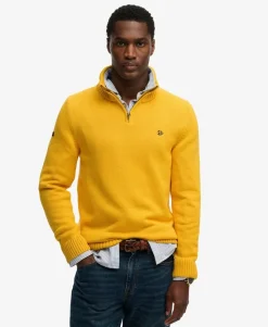 Cotton Half Zip Knit Jumper